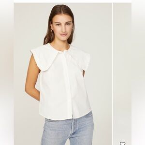 We Wore What Poplin short sleeve top